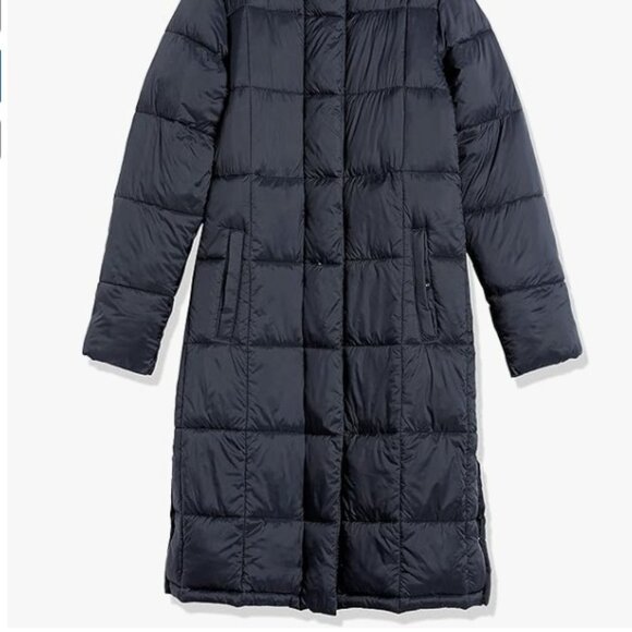 Amazon Essentials Lightweight Quilted Longer Length Coat - Black - Picture 4 of 9